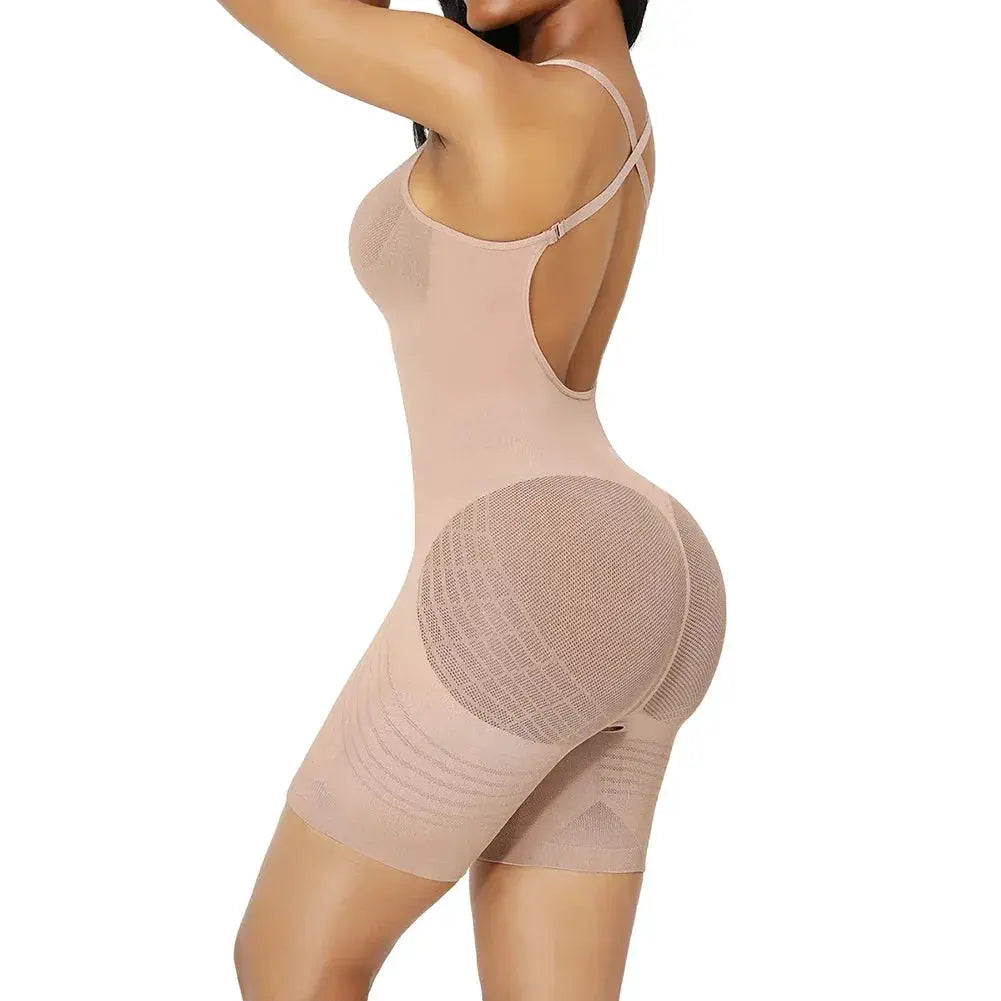 Seamless Butt Lifter Bodysuit Low Back Compression Shapewear