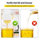 Gallon Fryer Grease Bucket, Liter Large Steel Oil Filter Pot