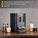 Mcilpoog Fully Automatic Espresso Machine,Compact Automatic