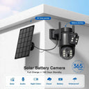 Dual Lens Solar Security Camera for Home