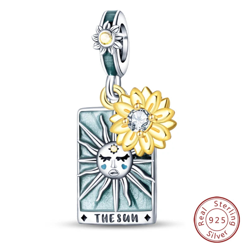 Charm Sterling Silver Tarot Card