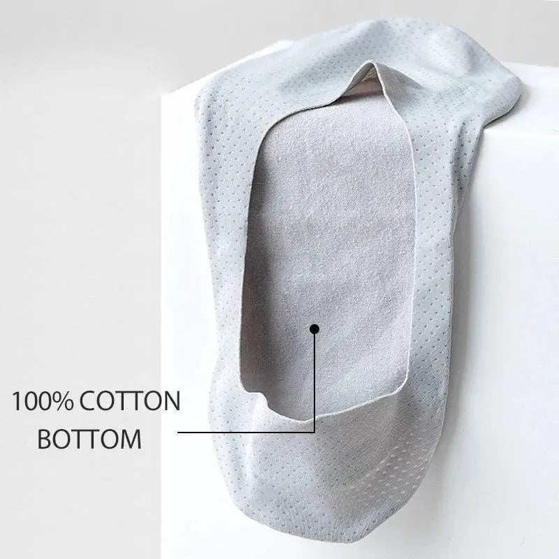 Ultimate Comfort Five Pairs Breathable Cotton Boat Socks