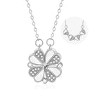 Pendant Necklace: Stainless Steel Love Magnetic Clover Women