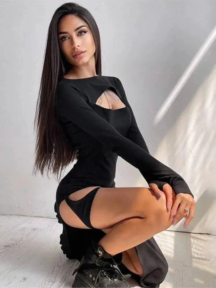 Seductive Y2K Style Party Dress Alluring Evening Wear