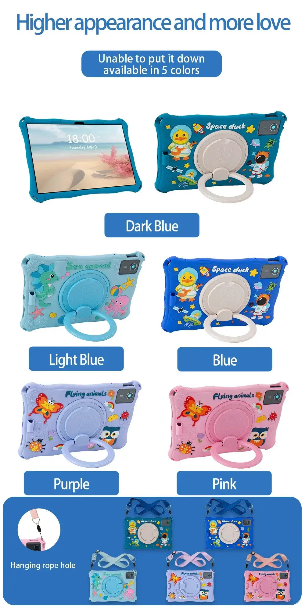 Rugged Kids Tablet Case with Stand — product view 17