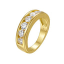 Round Square Moissanite Ring in Sterling Silver Modern