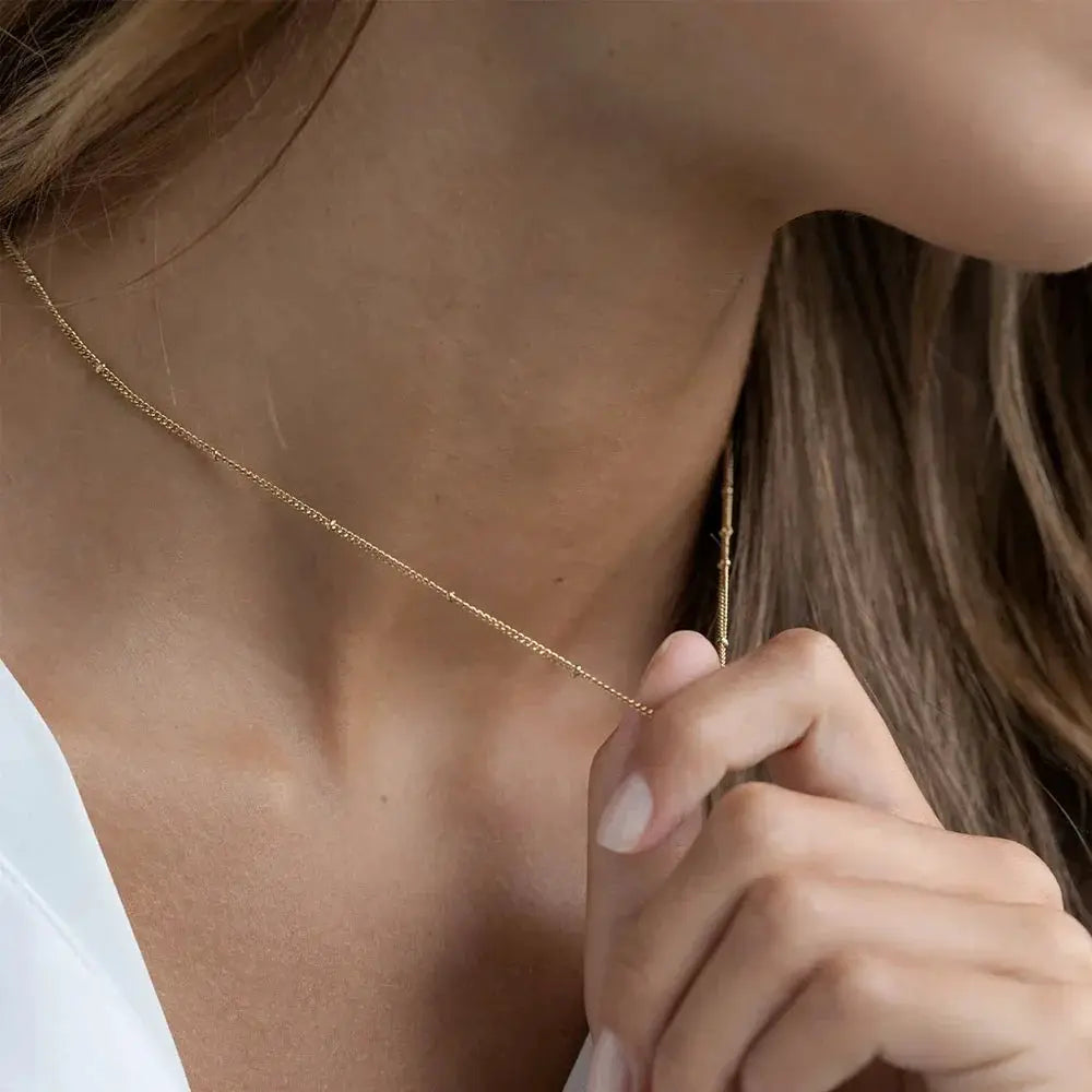 Emanco Gold Color Stainless Steel 316 Chain Choker Necklace