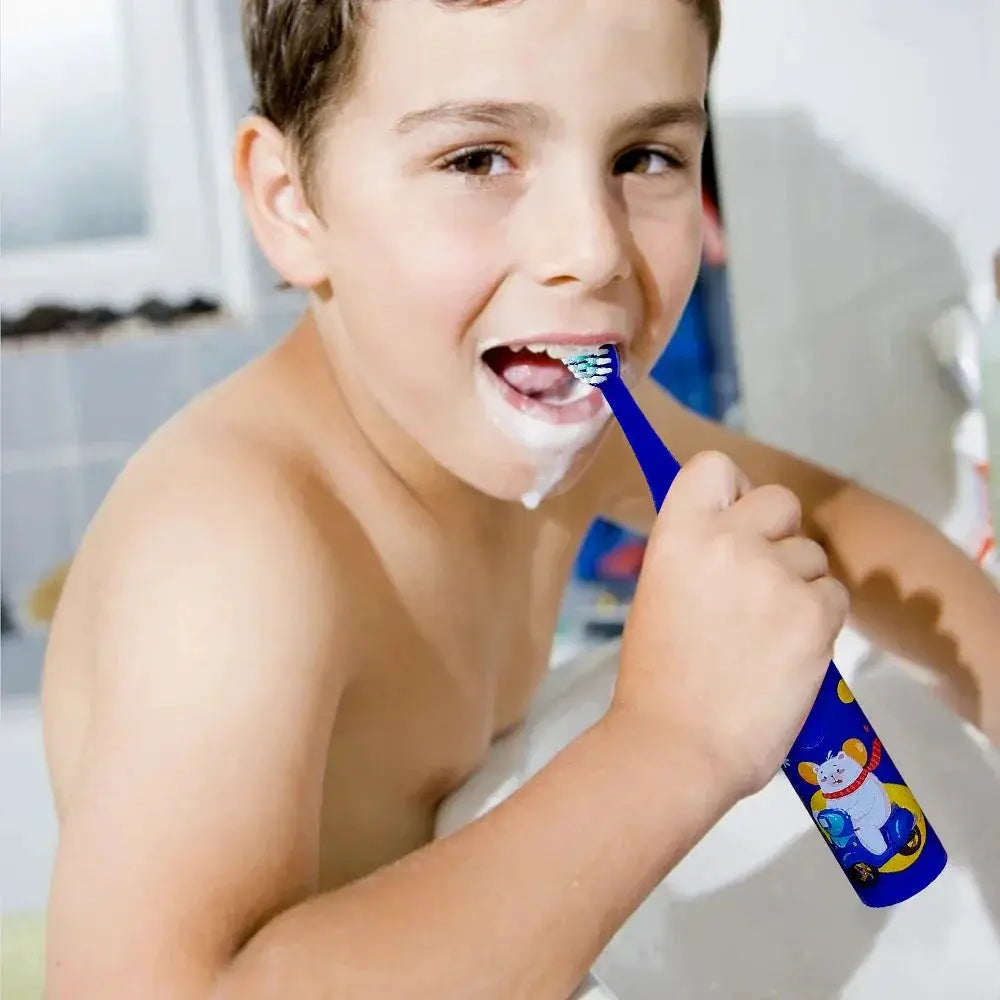 Kids Electric Toothbrush Cartoon Pattern Ultrasonic