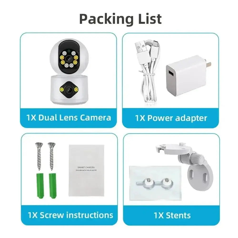 4MP Smart Dual Lens Baby And Home Security PTZ Camera