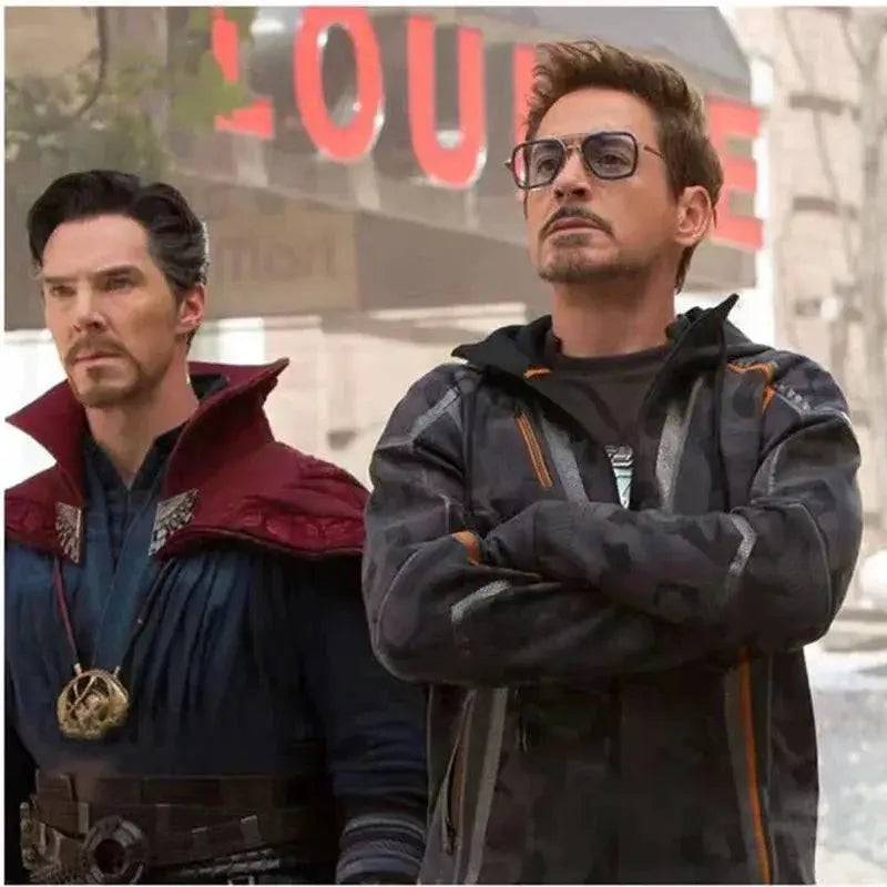 Tony Stark Inspired Unisex Square Frame Sunglasses Retro