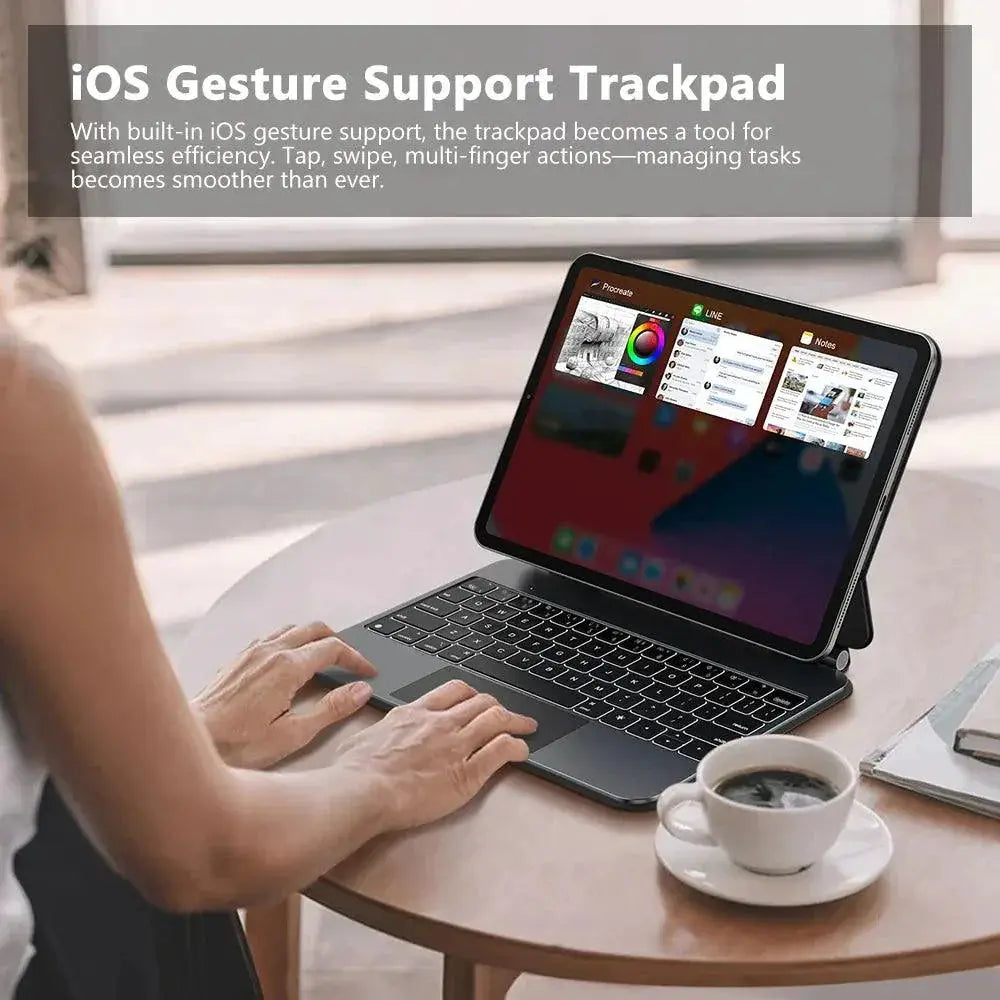 Wireless Charging Keyboard Case for iPad Pro and Air