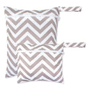 2pcs Set Smooth Zipper Pocket WetBag Waterproof Yoga Bag