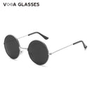 Trendy Retro Round Metal Sunglasses for Men and Women