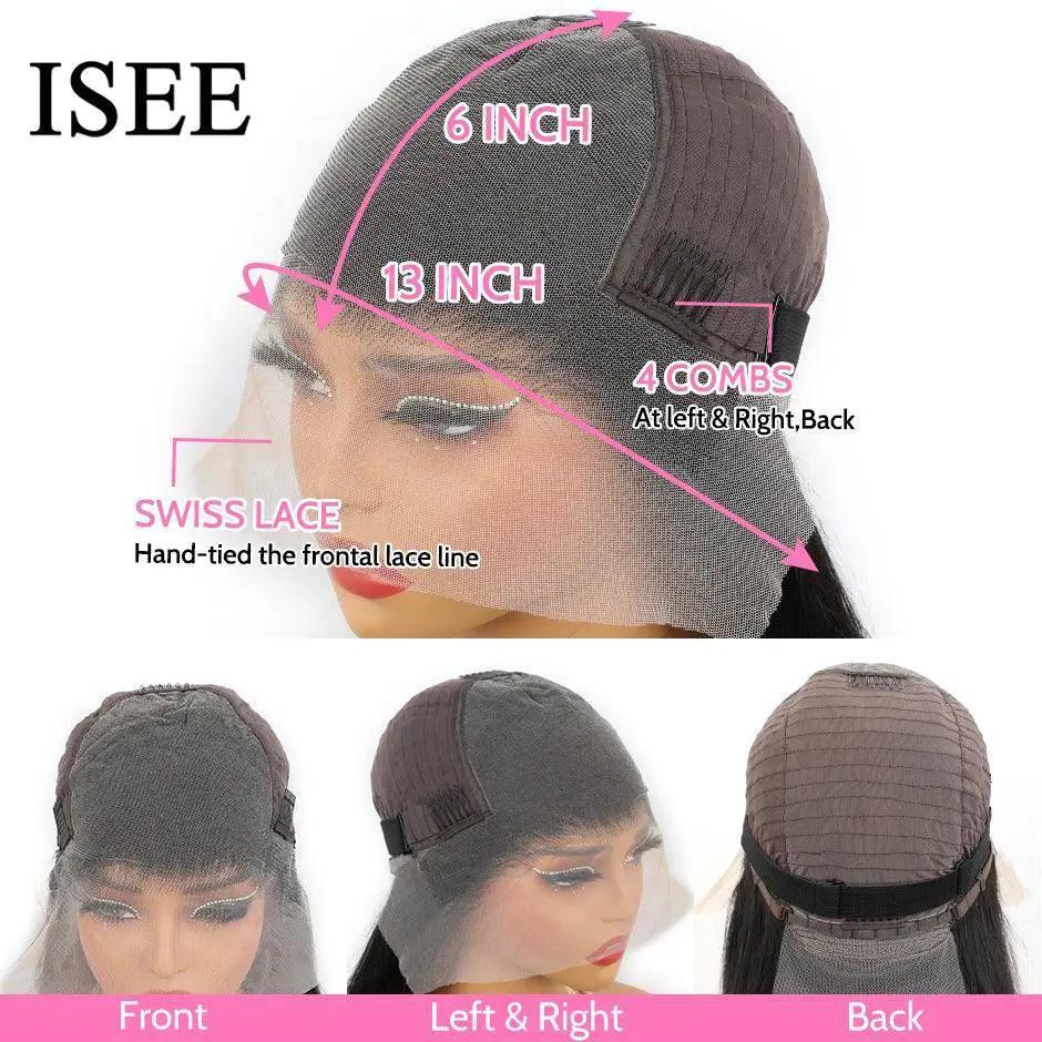 Premium 13x6 HD Lace Frontal Wig Virgin Human Hair Straight