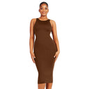 Seamless U Backless Bodysuit Dress for Women Tummy Control