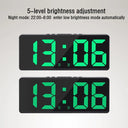 Number Clock Nightlight Temperature Calendar Alarm Clock LED