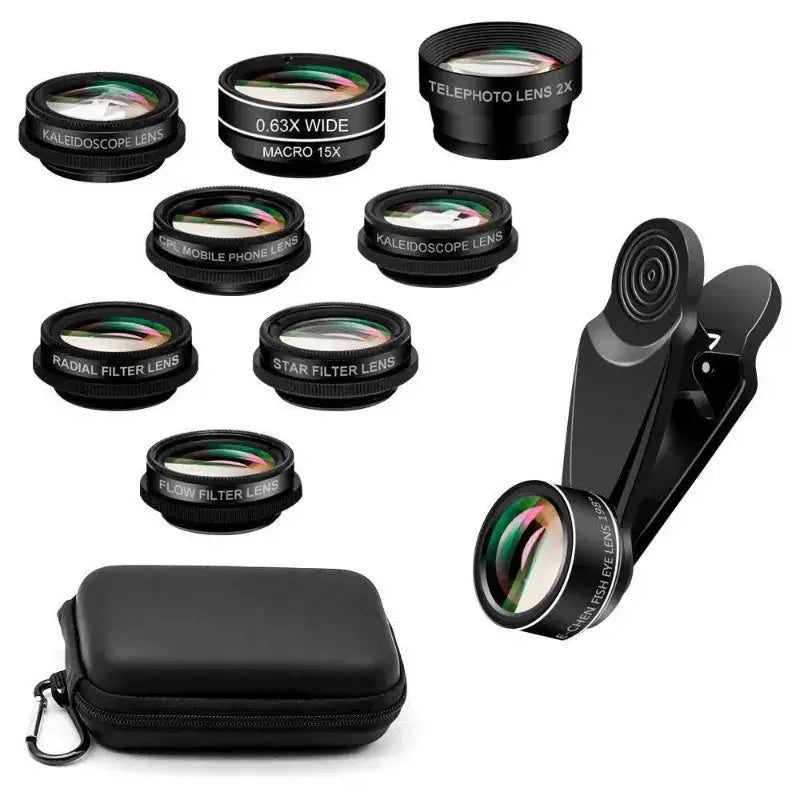 3in1 Fisheye Wide Angle Lens For iPhone Xiaomi Smartphone