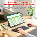HAILESI S123 Portable Monitor 12.3 Inches, 2.4K, 2400x1600, Switch 2 Dock Not Required, OTG Compatible, 3:2 Screen 380nit