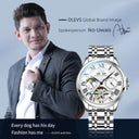 Moon Phase Luxury Men's Watch for Stylish Gentlemen's Elegance
