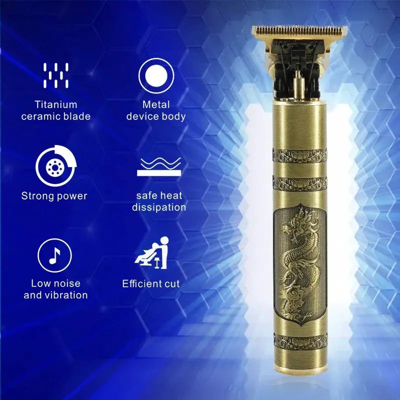Professional Barber Hair Clipper Rechargeable Shaver