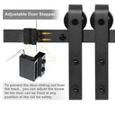 US Sliding Barn Door Hardware Kit 6.6ft 8ft 10ft Heavy Duty