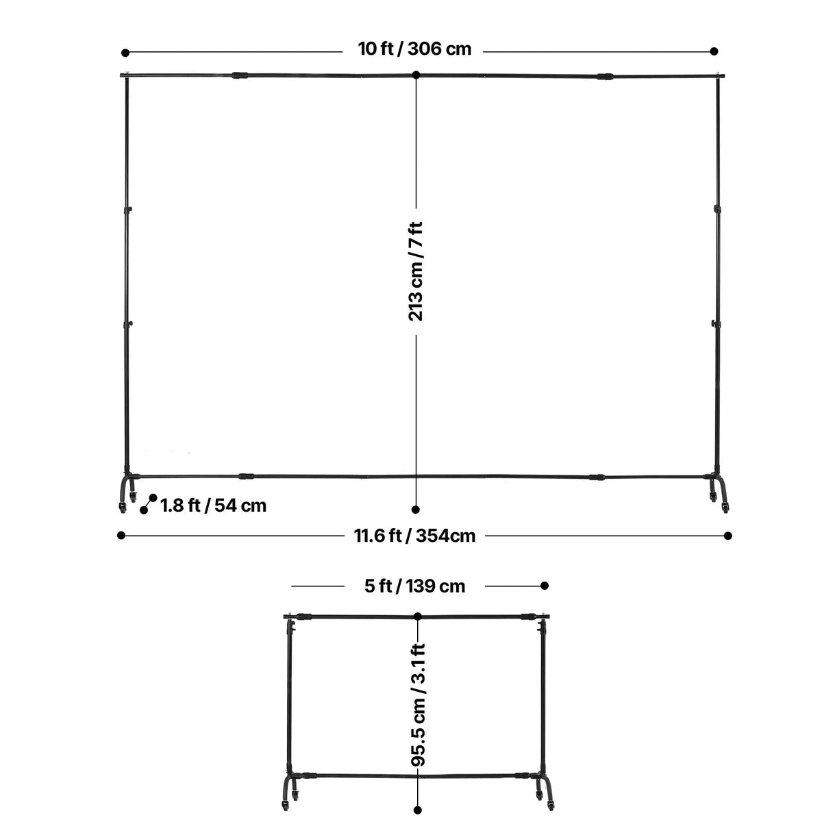 Heavy Duty Metal Backdrop Stand — product image 7