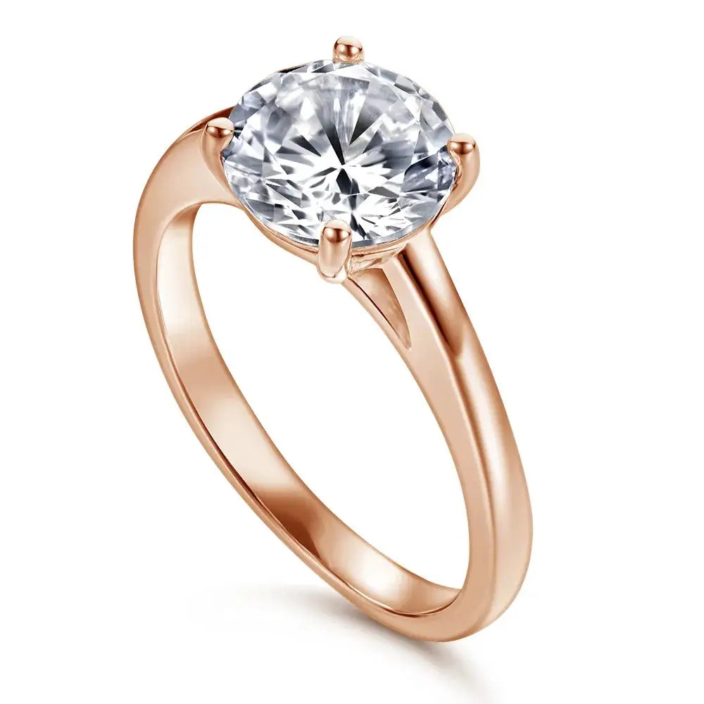 Classic Moissanite Silver Ring — product image 5