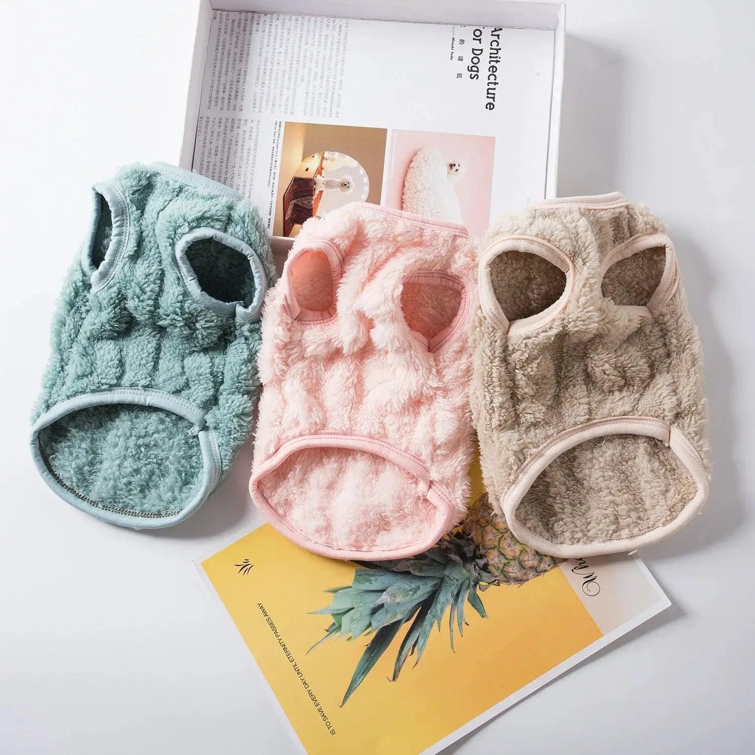 Cozy Fleece Pet Sweater For Small Cats And Dogs Warm Coat