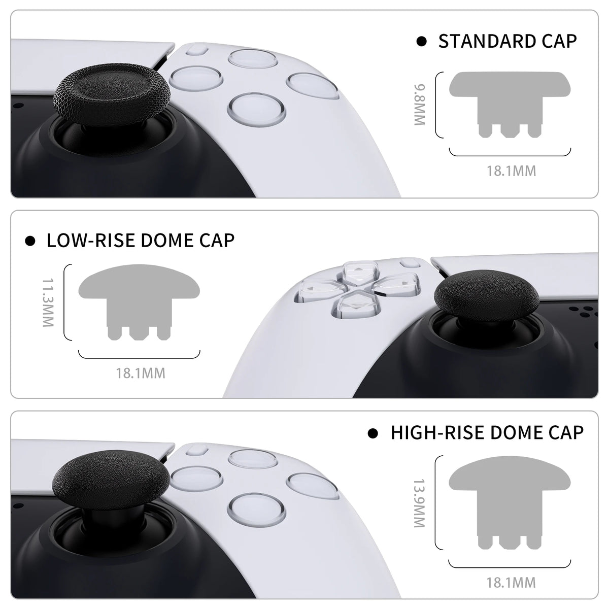 Extremerate Swappable Thumbsticks Ps/edge