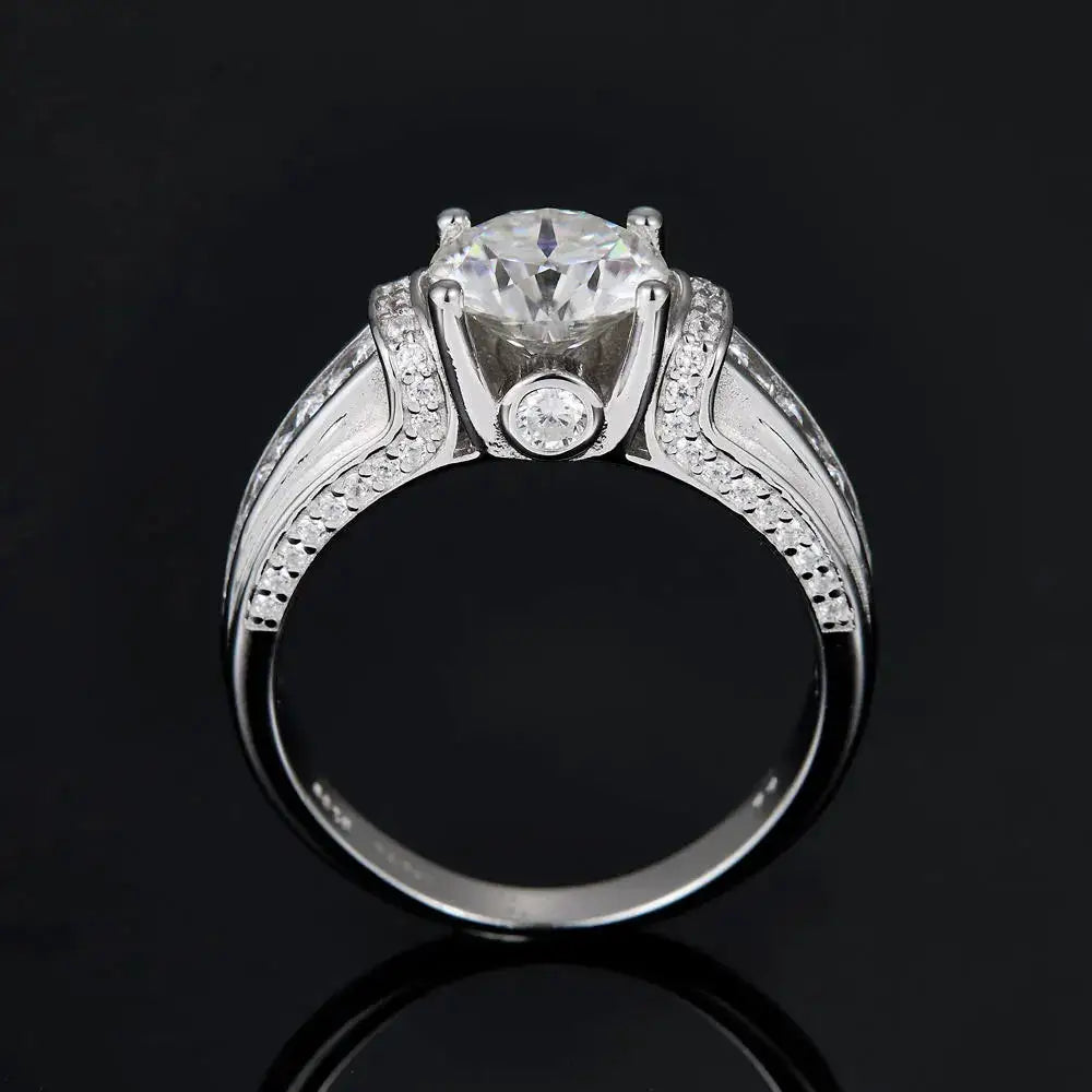 Starlight Moissanite Silver Ring — product image 5