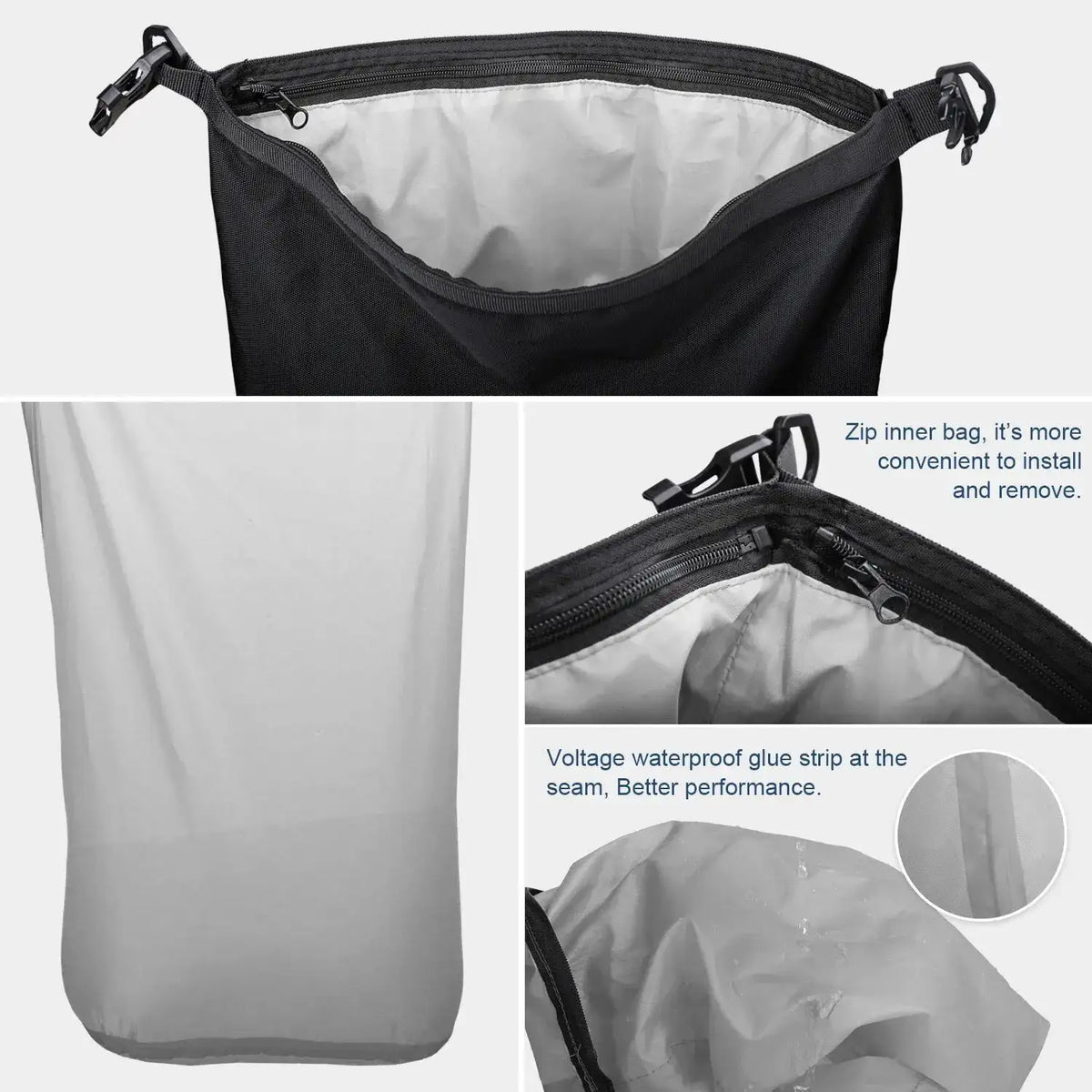 Rhinowalk Motorcycle Rear Seat Bag 10L Or 20L Or 30L Waterproof Saddle Side Bag Luggage Pack MultiFunction Shoulder Bag Backpack