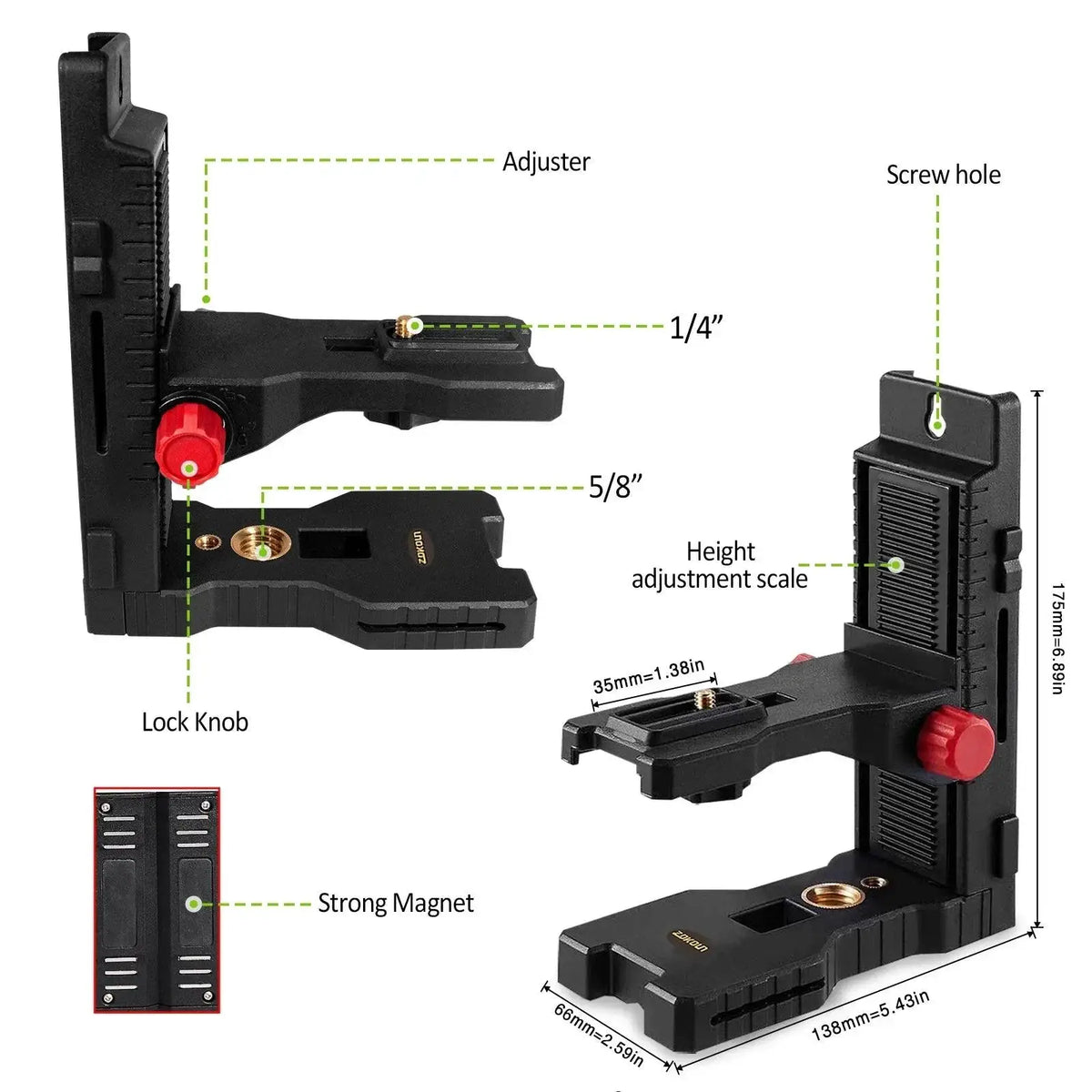 Magnetic Laser Level Holder for Builders — product view 15