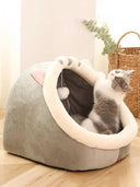 Cozy Cat Bed for Small Pets Washable All Seasons Soft Velvet