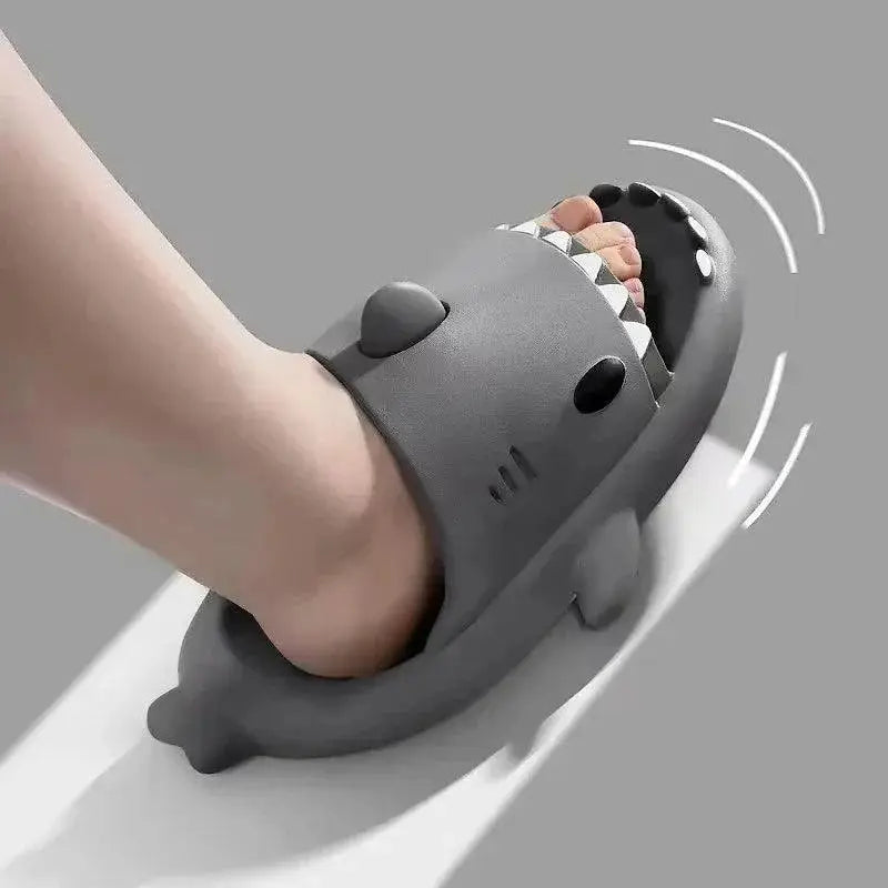 Summer Shark Slides Stylish Anti Skid Family Footwear