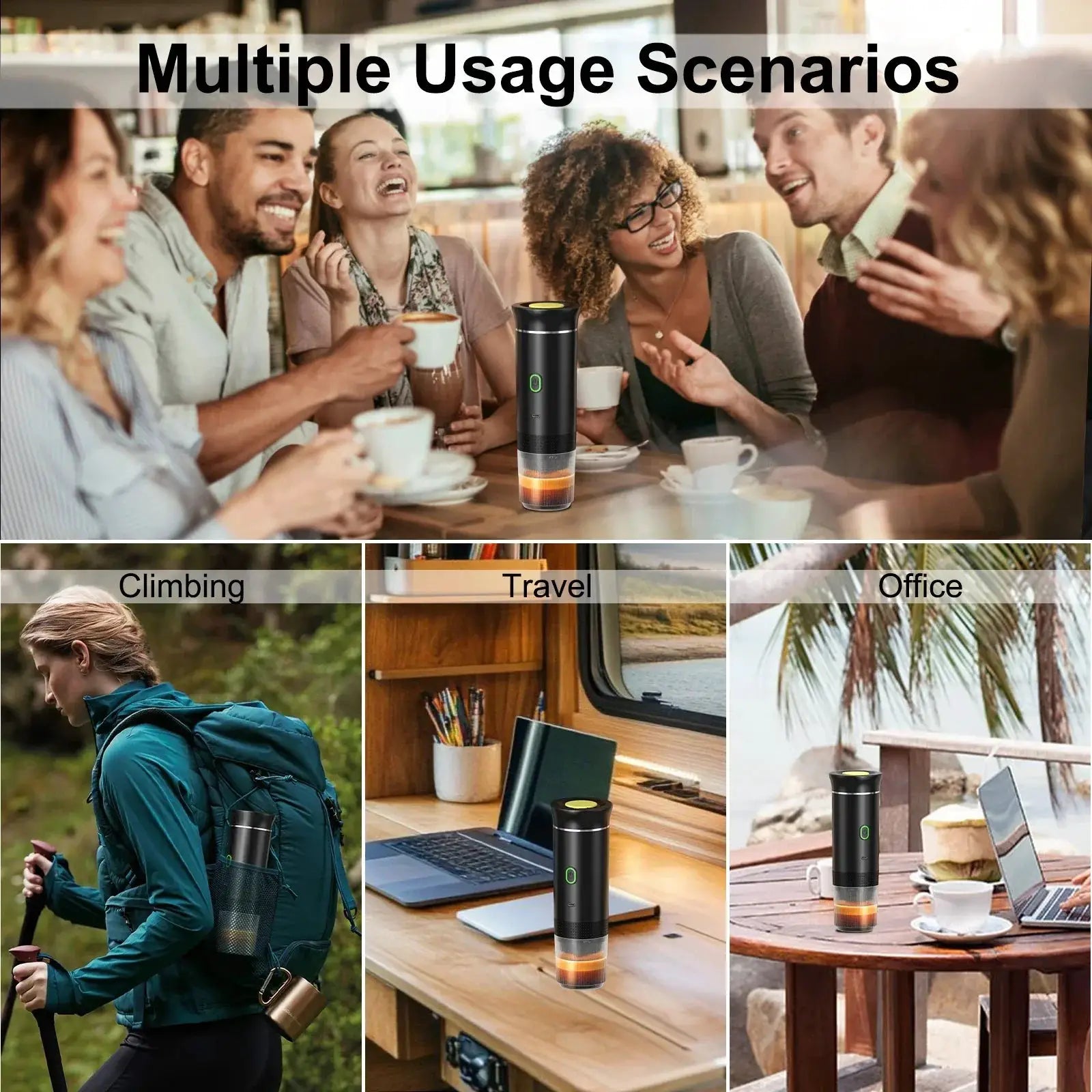 Wireless Portable Espresso Machine 3 In 1 For Car And Home