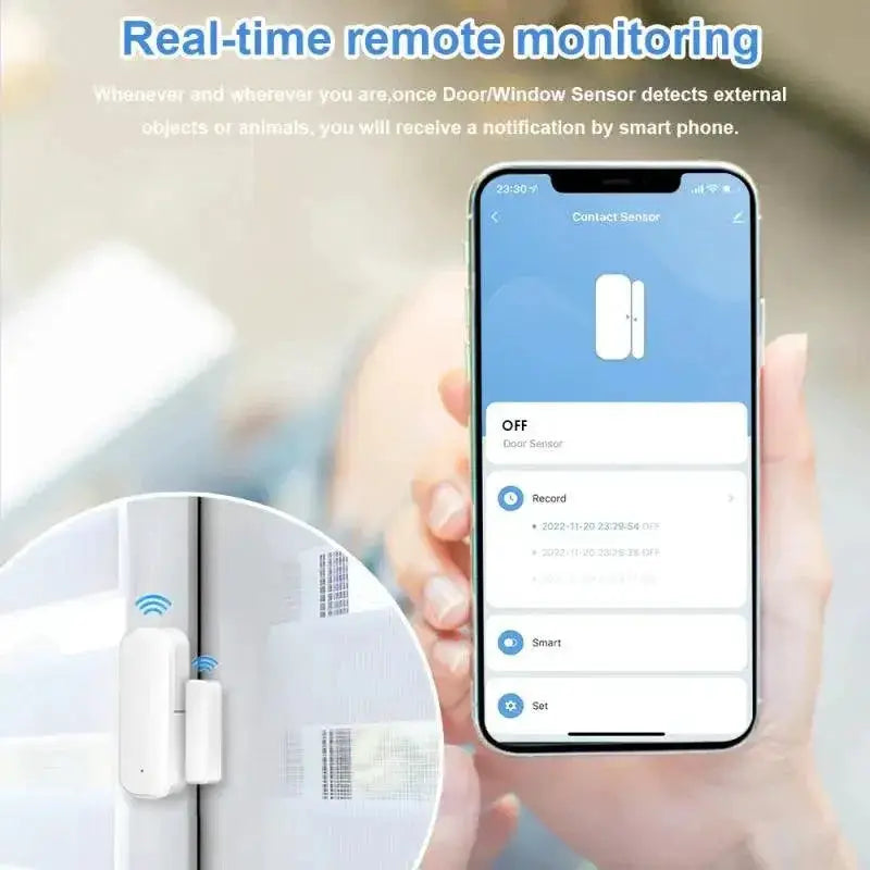 Tuya ZigBee Smart Door Sensor for Home Security Monitoring
