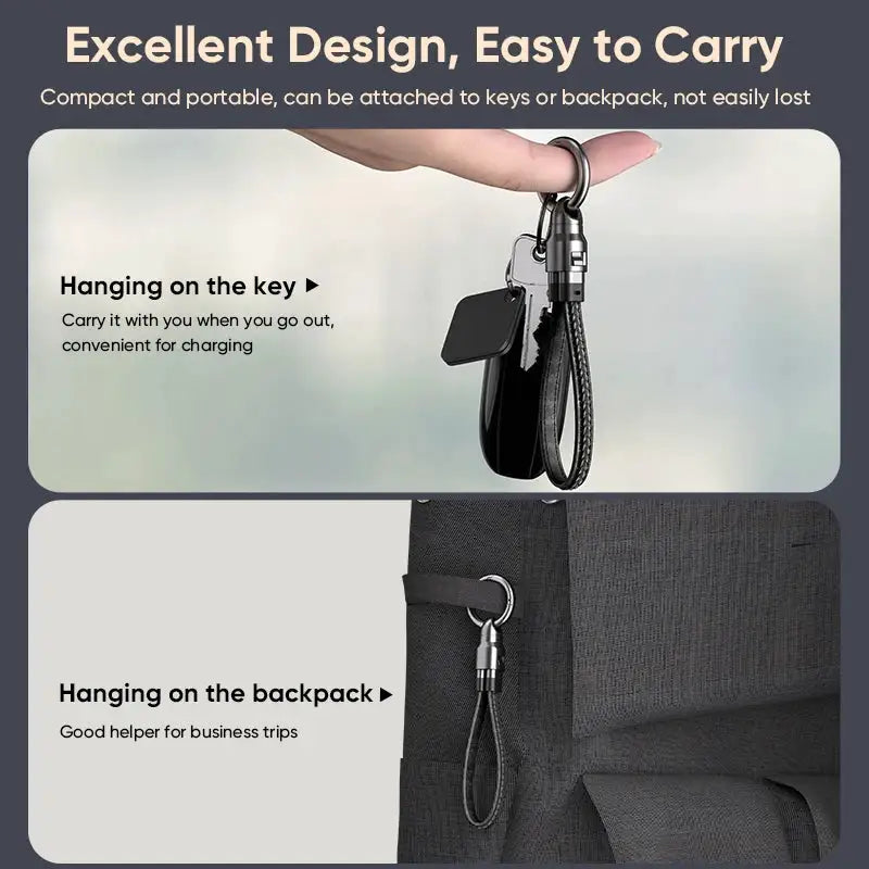 Zinc Alloy Keychain - Fast Charge — product view 3