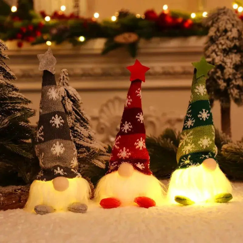Enchanting LED Gnome Doll Holiday Decor Gift for Home
