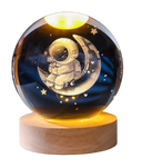 3D Crystal Ball Light Solar System Night Light
