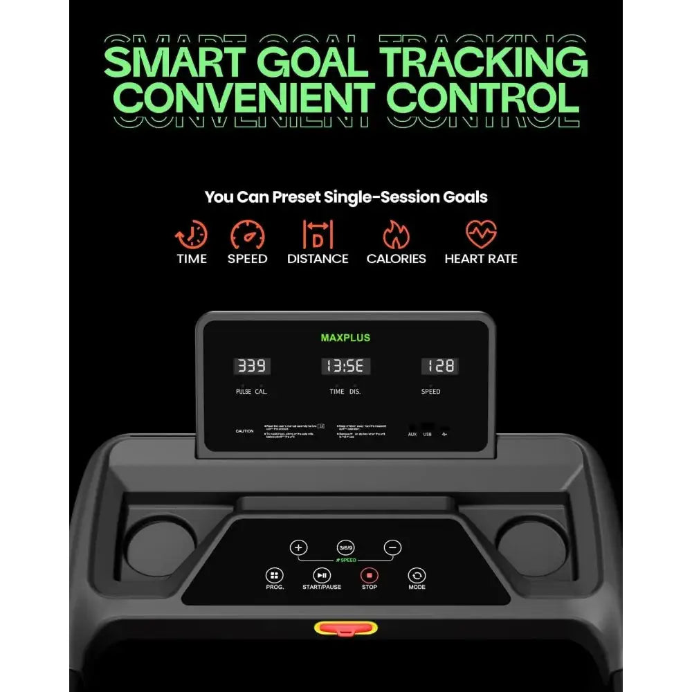 Foldable Walking Pad Treadmill: Compact, 3.5HP, 400lbs Capacity, Portable, 12 Workouts & LED Display