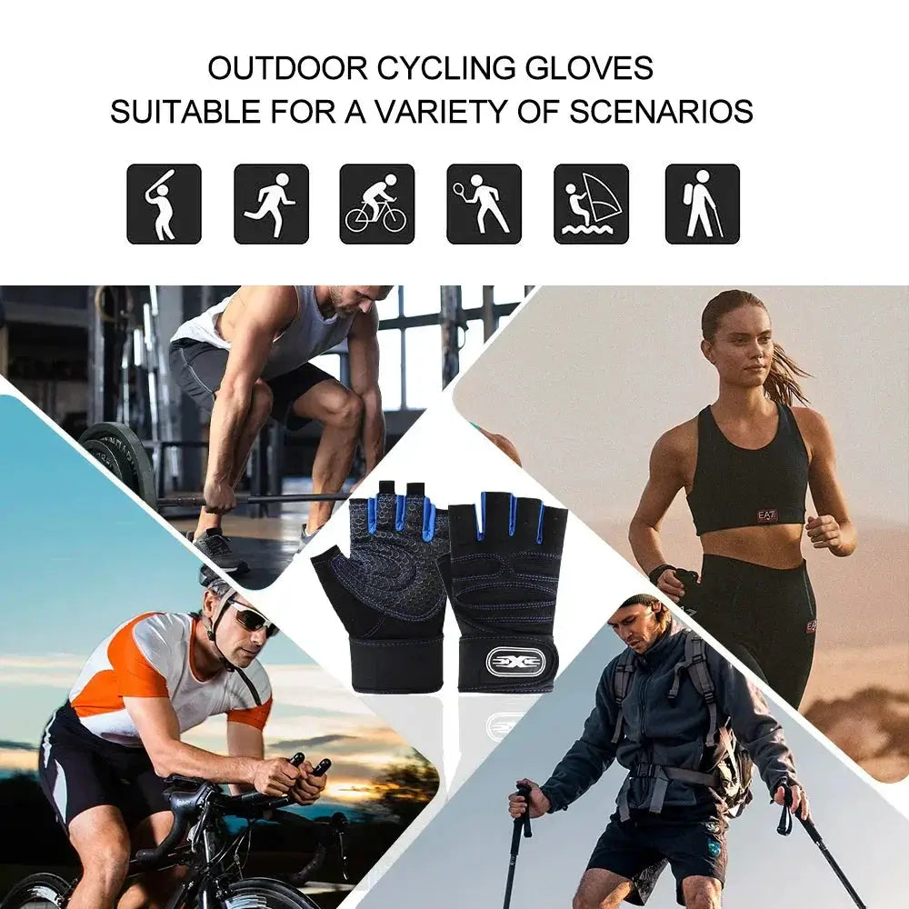 Breathable Cycling Gloves Half Finger MTB Road Bike Gear