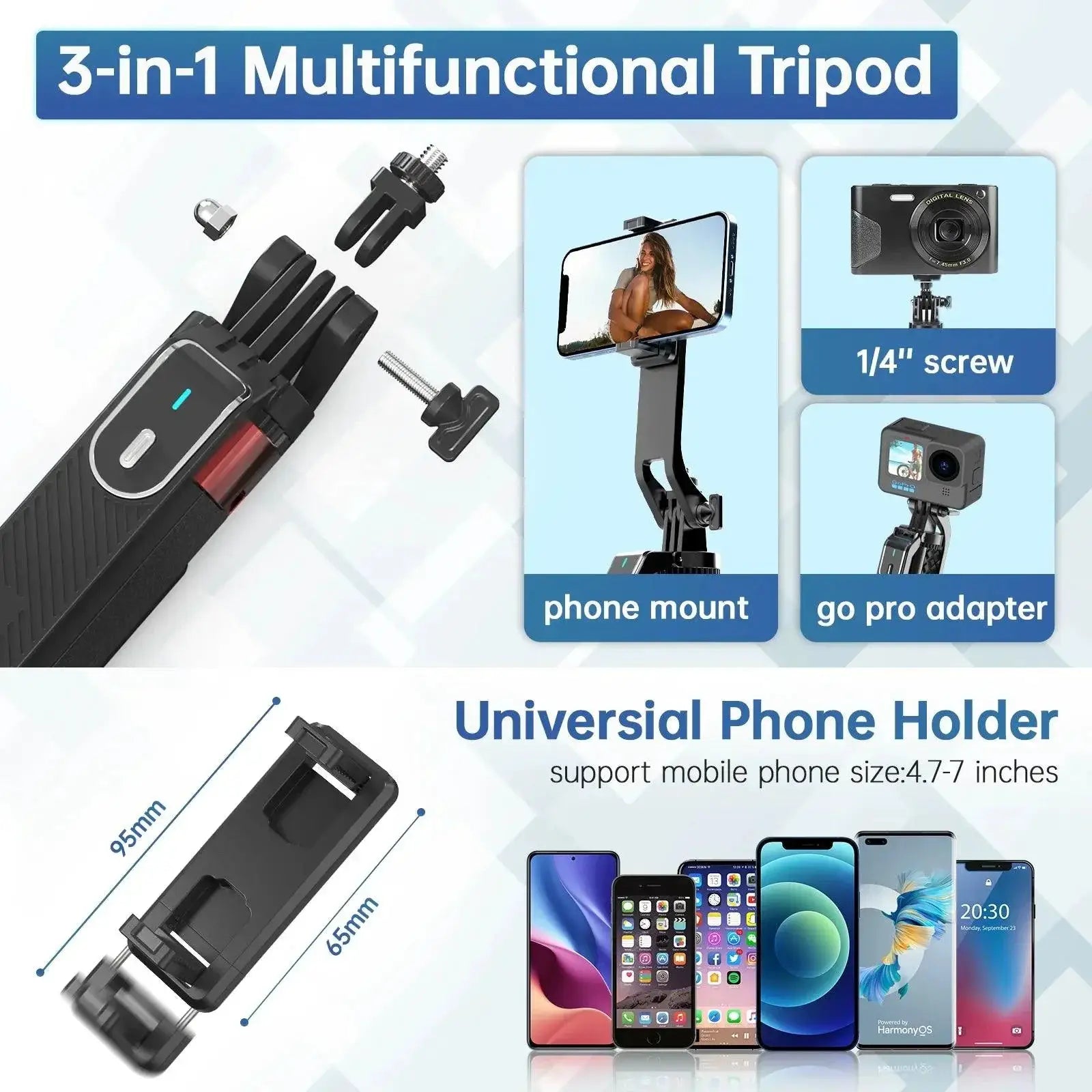 Ultimate Iphone Tripod Kit With Remote Controlled View