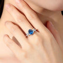 Genuine Silver Moissanite Cocktail Ring