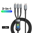 3 In 1 100W USB A Cable - Fast Charge Universal