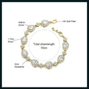 Gold Filled Wedding Tennis Bracelet