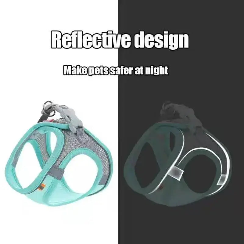 Madden Reflective Breathable Harness and Leash Set