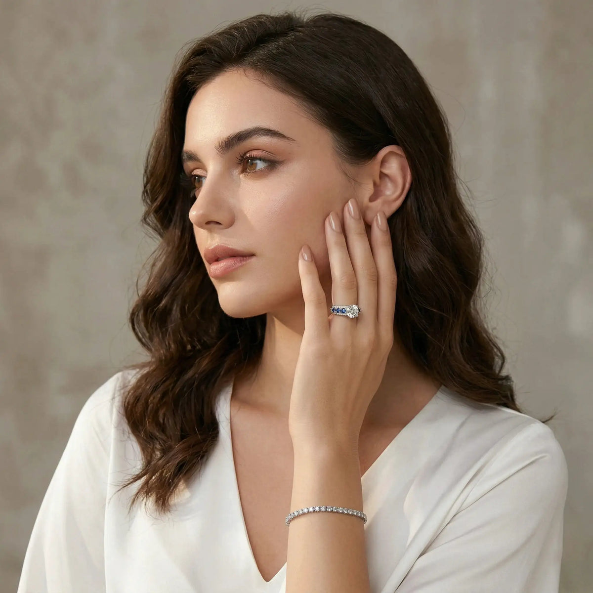Elegant Moissanite Engagement Ring — product image 4