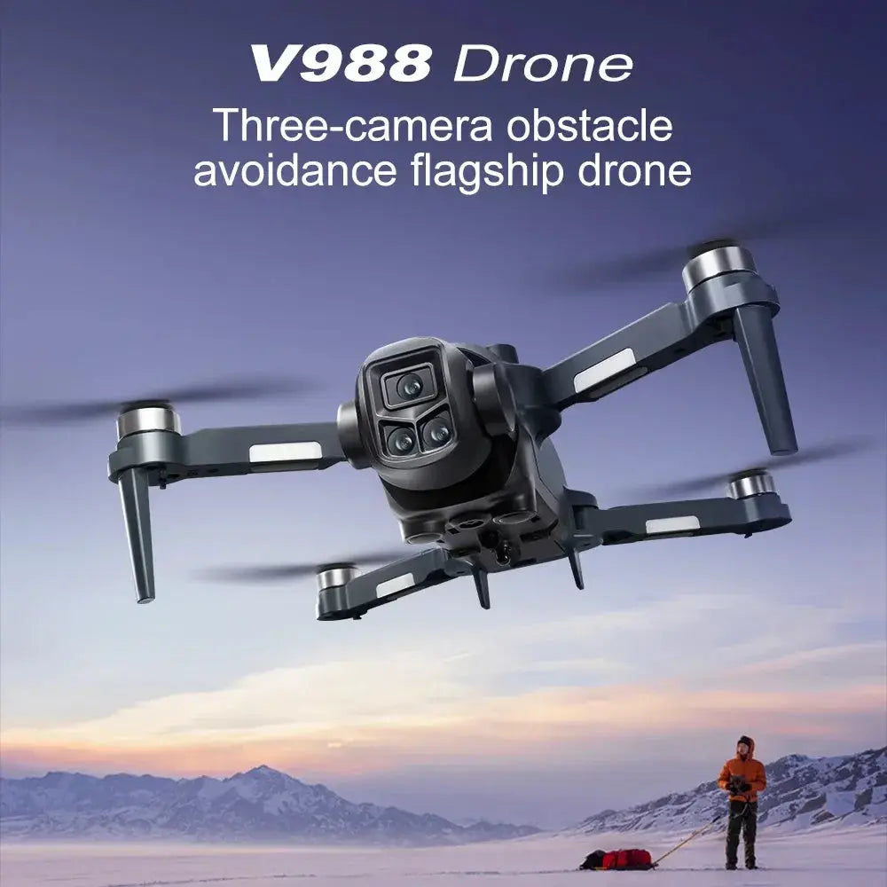 Lenovo V988 Drone 8K Dual Camera Foldable Quadcopter With 5G Remote Screen