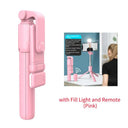 Selfie Stick Tripod - Bluetooth Remote With Led