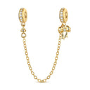 Charm Beads Sterling Silver Golden